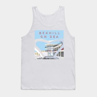 Bexhill-On-Sea Retro Style Poster Tank Top